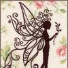 DIY Counted cross stitch kit Flower fairy silhouette