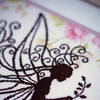 DIY Counted cross stitch kit Flower fairy silhouette