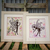 DIY Counted cross stitch kit Flower fairy silhouette