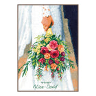 DIY Counted cross stitch kit Bridal bouquet 21 x 29 cm / 8.4