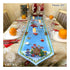 DIY Table Runner kit "Christmas house", Bead Embroidery Kit, Handmade table runner