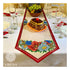 DIY Table Runner kit "Poppy and chamomile", Bead Embroidery Kit, Handmade table runner