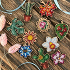 Set of blanks for embroidery on wood 