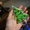 Bead embroidery kit on a plastic base "Christmas tree toys"