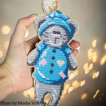 DIY Christmas tree toy kit "Christmas baby bear"
