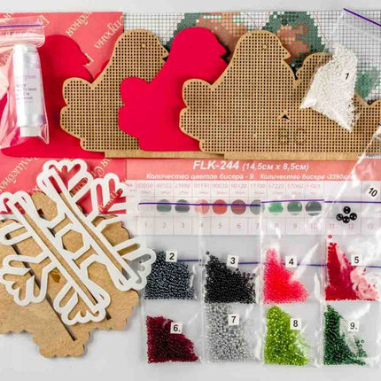 DIY napkin holder kit "Bullfinches"