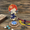 DIY needle cushion kit, needle minder "Little fairy"