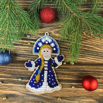DIY Christmas tree toy kit "Snow-maiden"