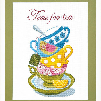 Counted Cross Stitch Kit "Time for tea"