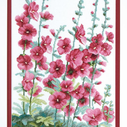 Counted Cross Stitch Kit "Flowers at the house"