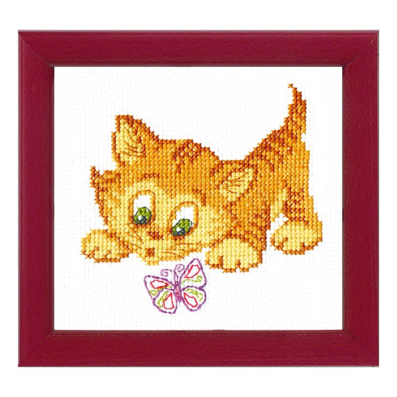 Counted Cross Stitch Kit "Familiarity with butterfly"