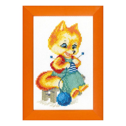 Counted Cross Stitch Kit "Fox needlewoman"