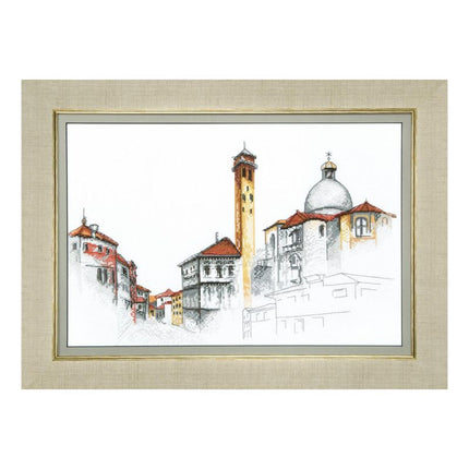 Counted Cross Stitch Kit "Spectral town"