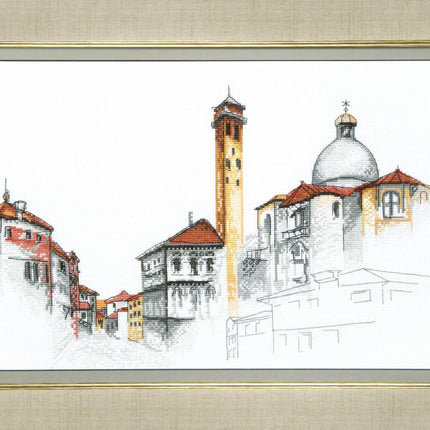 Counted Cross Stitch Kit "Spectral town"