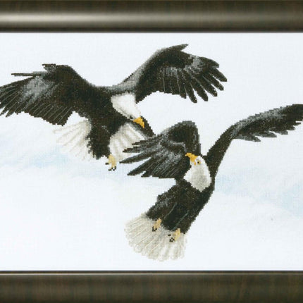 Counted Cross Stitch Kit "Eagles over canyon"
