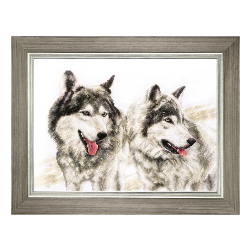 Counted Cross Stitch Kit "Grey brothers"