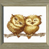 Counted Cross Stitch Kit "Small owlets"