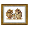 Counted Cross Stitch Kit "Family of owls"