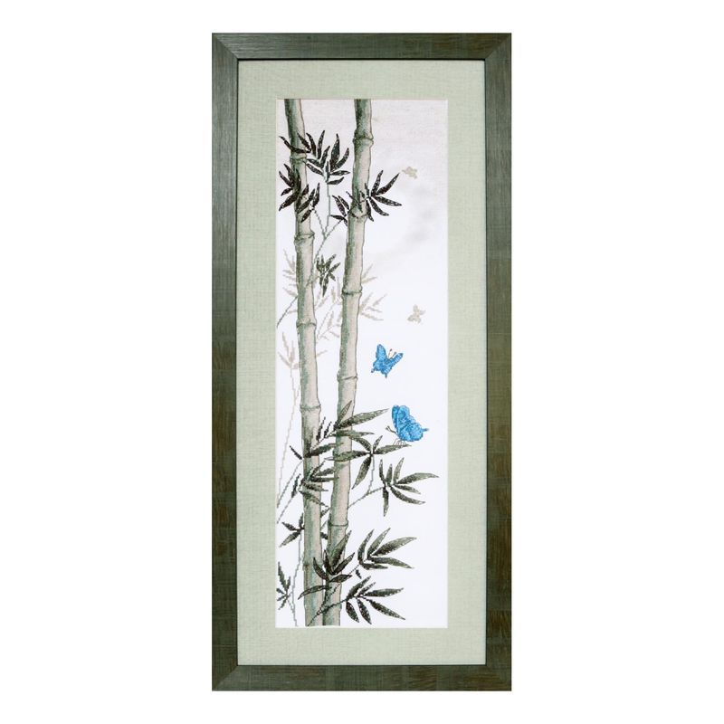 Counted Cross Stitch Kit "Mothes in bamboo stem"