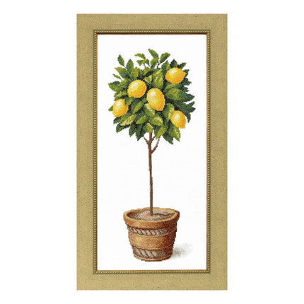 Counted Cross Stitch Kit "Lemon tree"