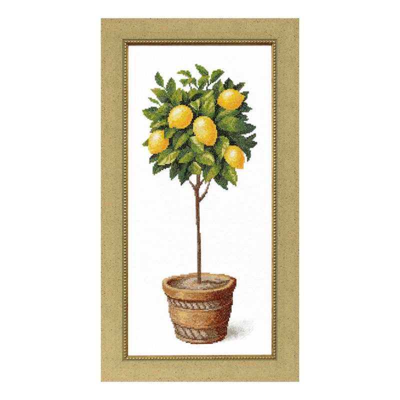 Counted Cross Stitch Kit "Lemon tree"