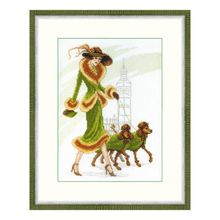Counted Cross Stitch Kit "A walk in London"