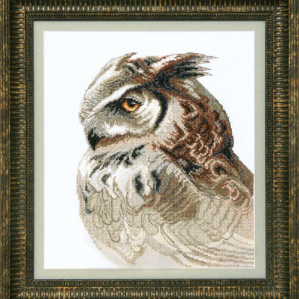 Counted Cross Stitch Kit "Wise eagle owl"