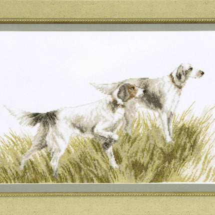 Counted Cross Stitch Kit "English setters"
