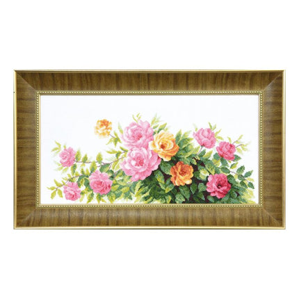 Counted Cross Stitch Kit "Fragrance of summer roses"