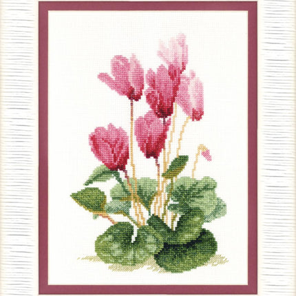 Counted Cross Stitch Kit "Cyclamen"