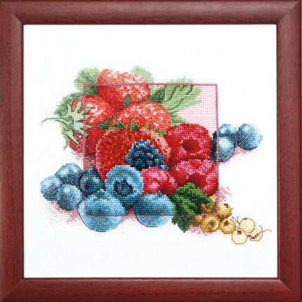 Mixed technique stitch kit "Blueberry"