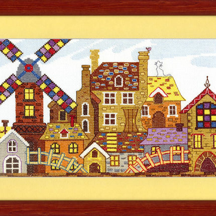 Counted Cross Stitch Kit "Fantastic city"