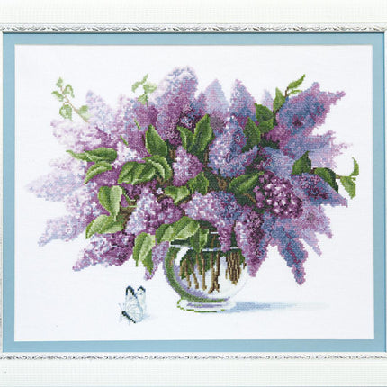 Counted Cross Stitch Kit "Lilac in blooming"