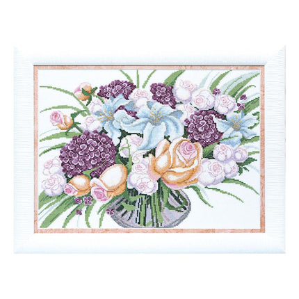 Counted Cross Stitch Kit "Tender color of hydrangea"