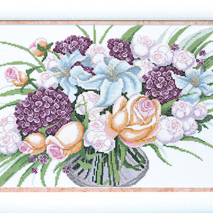 Counted Cross Stitch Kit "Tender color of hydrangea"