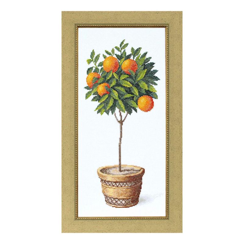 Counted Cross Stitch Kit "Orange tree"