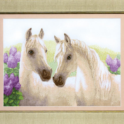 Counted Cross Stitch Kit "Lilac sunrise"