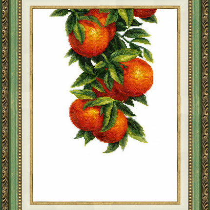 Counted Cross Stitch Kit "Sunny oranges"