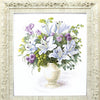 Counted Cross Stitch Kit "Bouquet with white lilies"