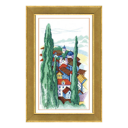 Counted Cross Stitch Kit "Over the city"