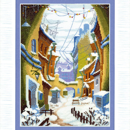 Counted Cross Stitch Kit "Winter yard"