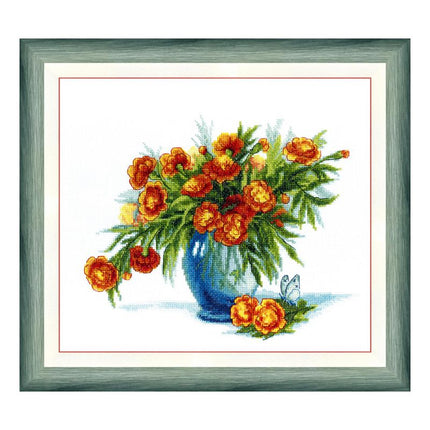 Counted Cross Stitch Kit "Marigold"