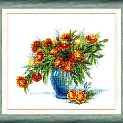 Counted Cross Stitch Kit "Marigold"