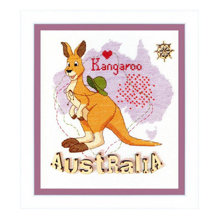 Counted Cross Stitch Kit "Child's world. Australia"