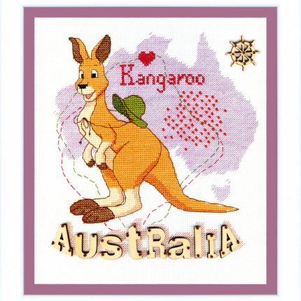 Counted Cross Stitch Kit "Child's world. Australia"