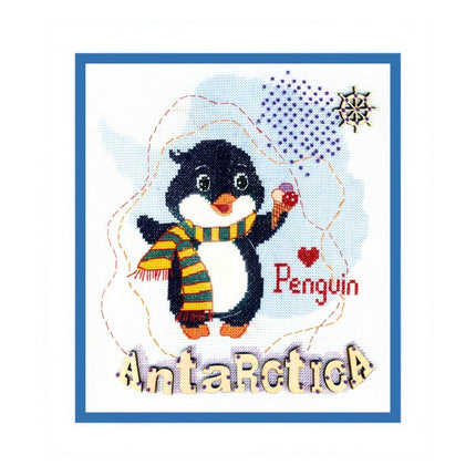 Counted Cross Stitch Kit "Child's world. Antarctica"
