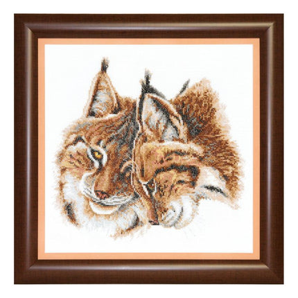 Counted Cross Stitch Kit "Cat's tenderness"