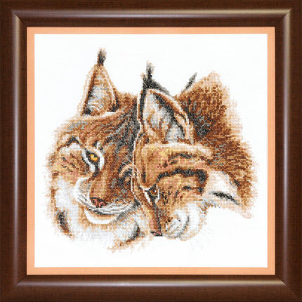 Counted Cross Stitch Kit "Cat's tenderness"