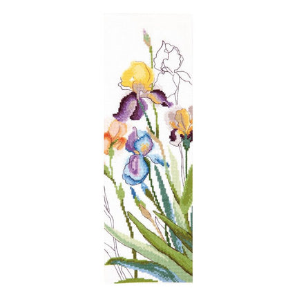 Counted Cross Stitch Kit "Iris aquarelle"