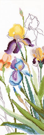 Counted Cross Stitch Kit "Iris aquarelle"